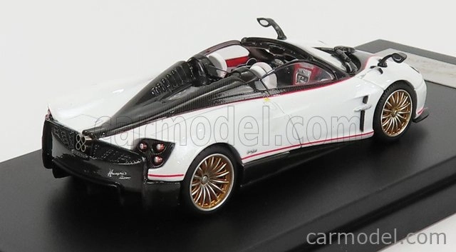 Lcd-model Pagani Huayra Roadster 2018 1:64 Bílá Perla