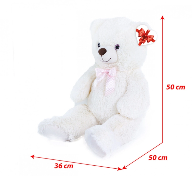 Rappa Plyšový medveď Lily 78 cm krémovo biely s visačkou