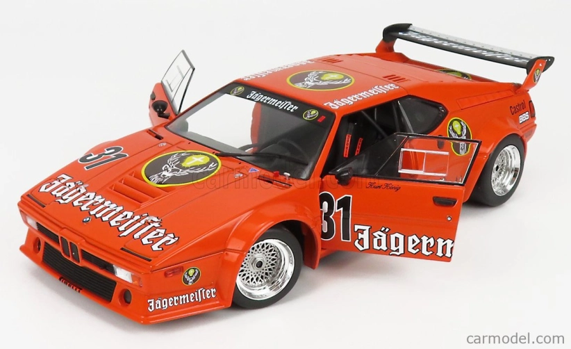 Werk83 BMW M1 Procar (e26) Team Jagermeister N 31 Drt Nurburgring 1982 Kurt Konig 1:18 Oranžová