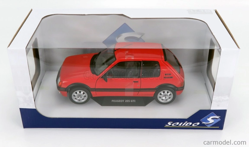 Solido Peugeot 205 1.9 Gti 1988 1:18 Červená