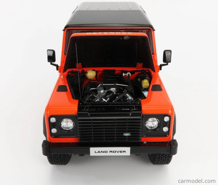 Lcd-model Land rover Defender 90 Works V8 70th Edition 2018 1:18 Orange