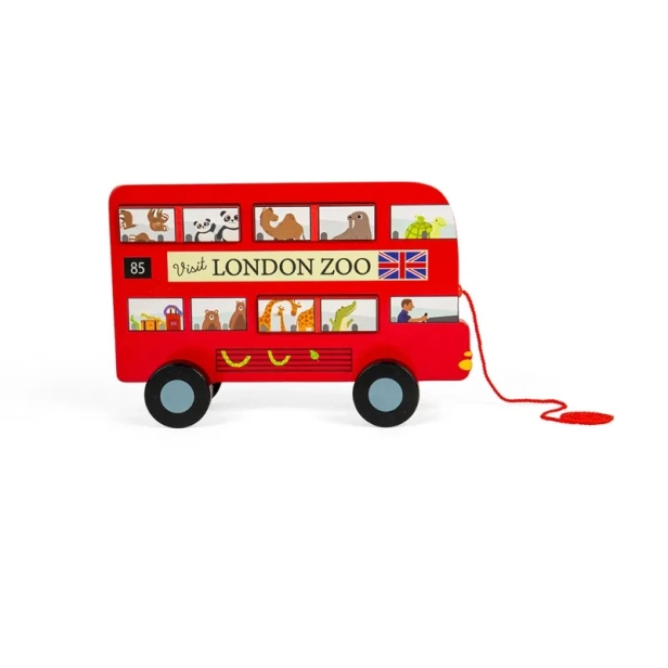 Bigjigs Toys Hračka na ťahanie londýnskeho autobusu