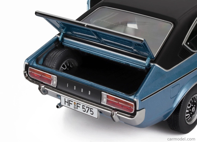Touring modelcars Ford england Granada Consul 2.3l V6 Gt Coupe Ii Series 1975 1:18 Light Blue Met