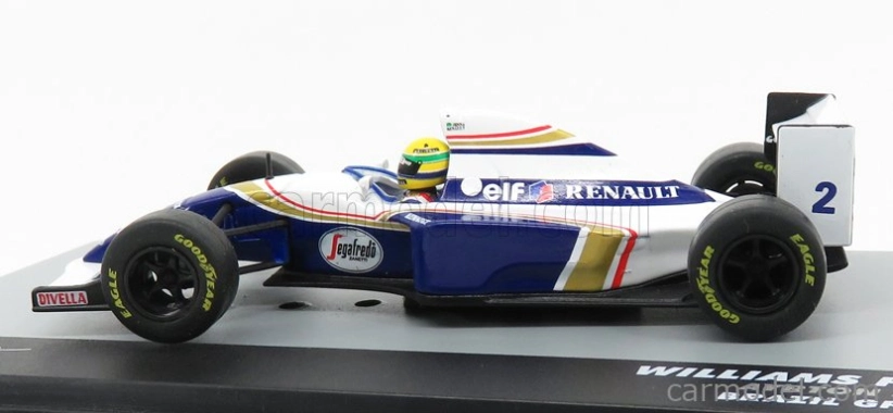 Edicola Williams F1 Fw16 Team Rothmans Renault N 2 Brazilian Gp 1994 Ayrton Senna 1:43 Biela Modrá