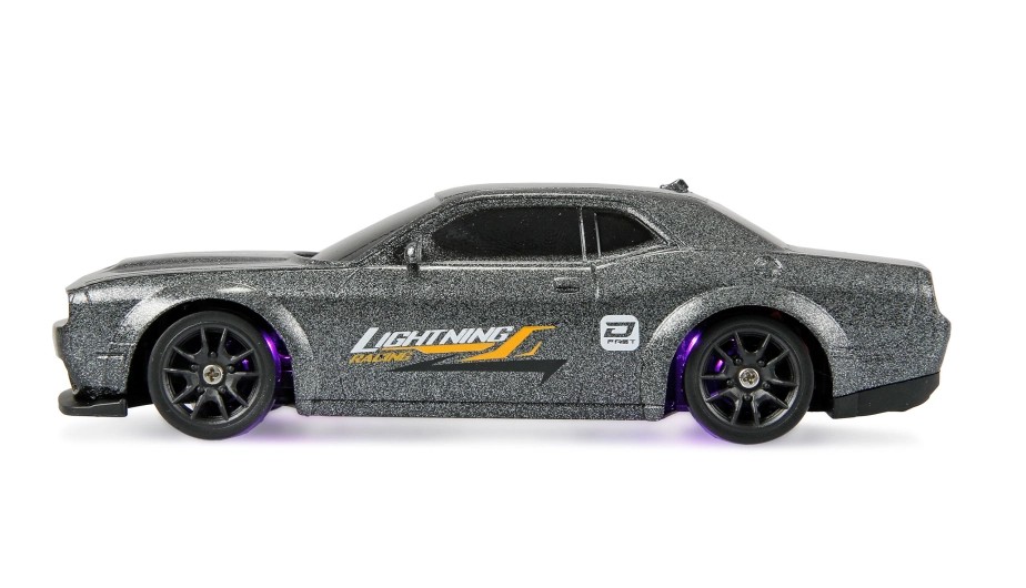 Drift Sport RC Muscle Car s gyroskopom 4WD 1:43 RTR sivá