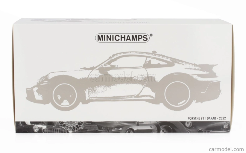 Minichamps Porsche 911 992 N 953 Rally Dakar Roughroads Coupe 2023 1:18 Bílá Modrá