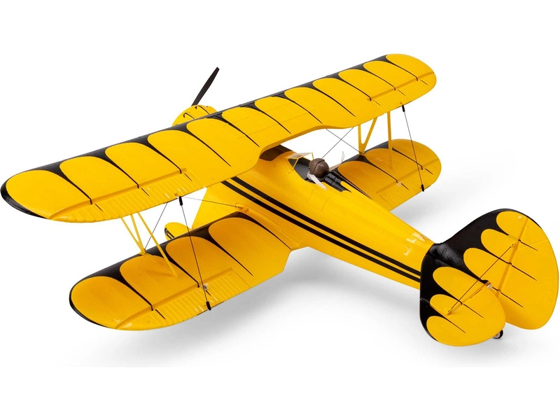 RC letadlo E-flite Waco 0.55m SAFE Select BNF Basic, žlutá