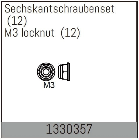 M3 locknut
