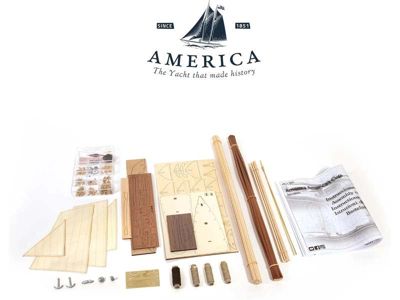 OCCRE America jachta - Americas Cup 1851 1:75