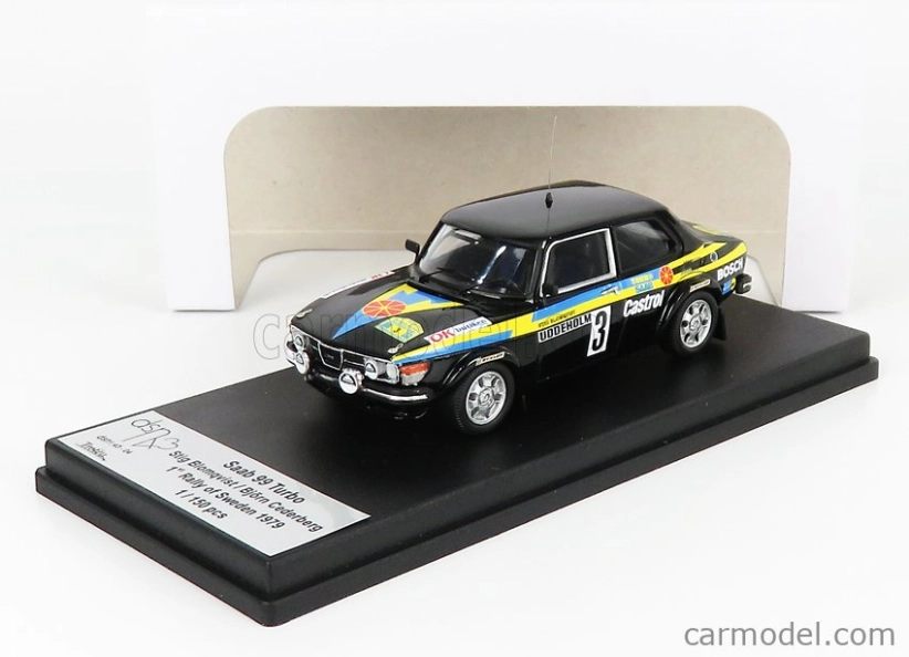 Trofeu Saab 99 Turbo N 3 Winner Rally Sweden 1979 S.blomqvist - B.cederberg 1:43 Black