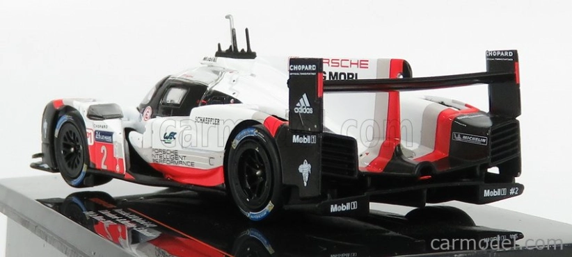 Ixo-models Porsche 919 Hybrid 2.0l Turbo V4 Team Porsche N 2 Winner 24h Le Mans 2017 T.bernhard - E.bamber - B.hartley 1:43 Biela červená čierna