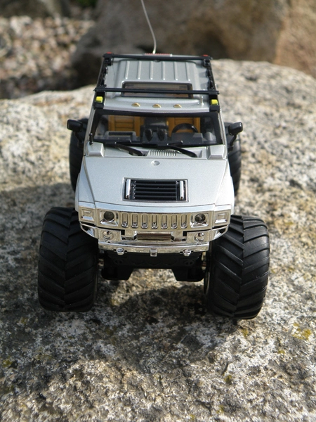 Mini RC Monster Truck, strieborná