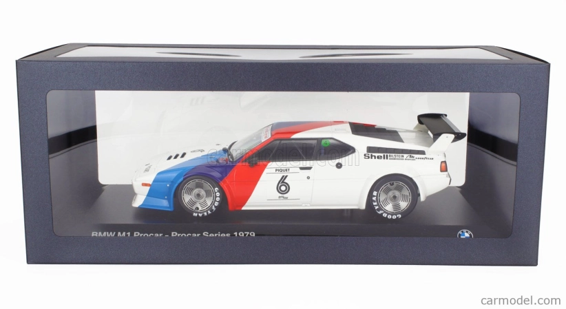 Minichamps BMW M1 Werksdesign N 6 Procar Series 1979 Nelson Piquet 1:18 Biela modrá červená