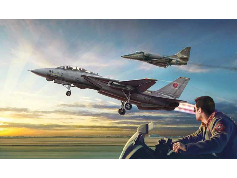 Italeri Grumman F-14A Top Gun, Douglas A-4F (1:72)