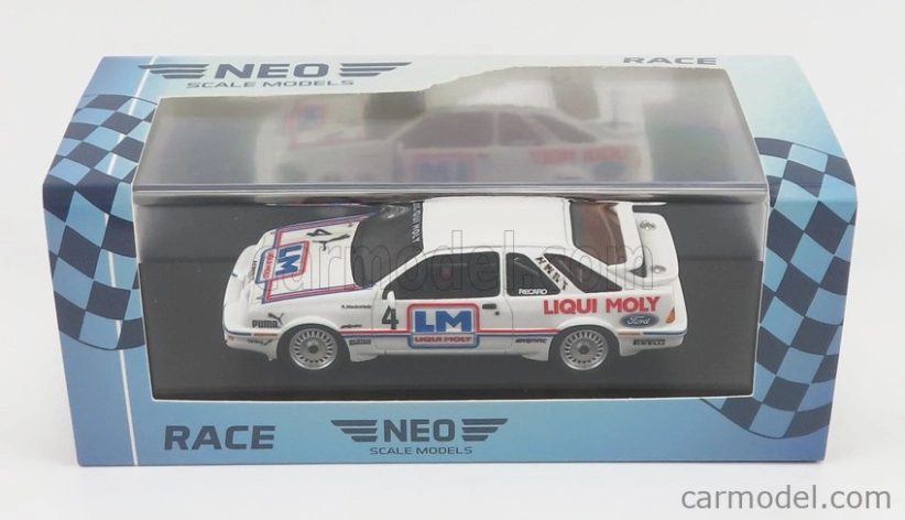 Modely v mierke Neo Ford england Sierra Xr4ti Team Liqui Moly N 4 Dtm Season 1986 K.niedzwedz 1:43 White