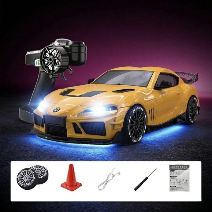 Toyota Supra Drift/Race 1:43 4WD RTR yellow