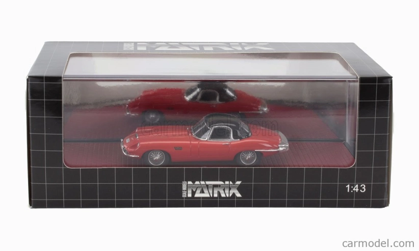 Matrix scale models Jaguar E-type Frua Roadster Closed 1964 1:43 Red