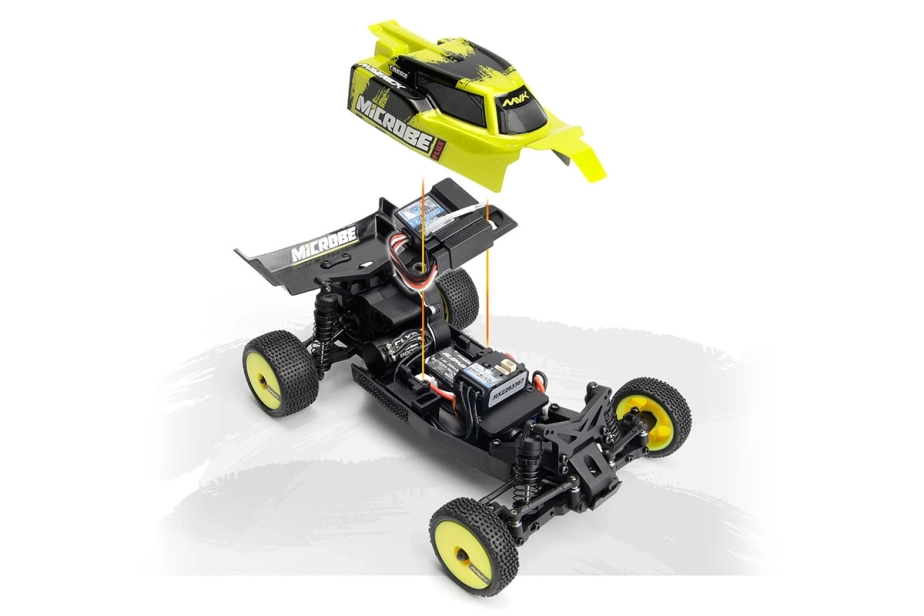 Microbe Flux 1/24th Buggy - Žltá