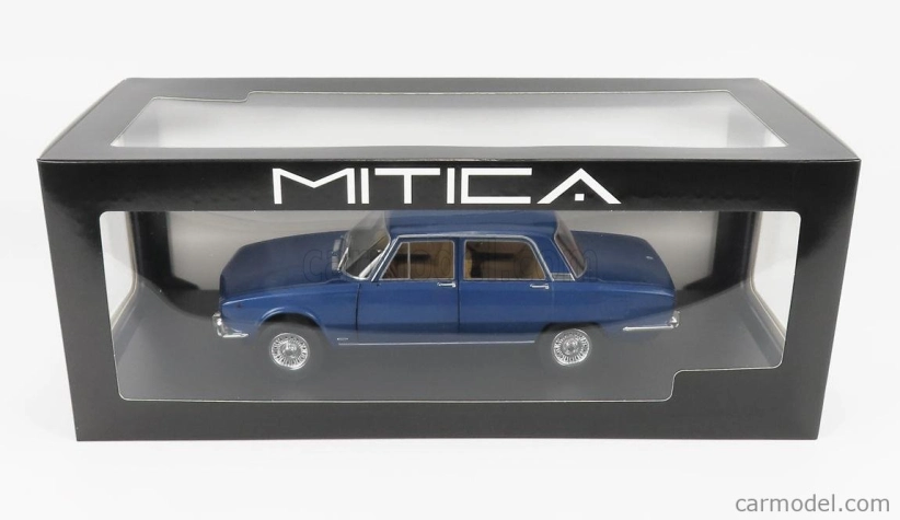 Mitica-diecast Alfa romeo 2000 Berlina 1971 - Cerchi Millerighe Wheels 1:18 Blue Pervinca Met 349