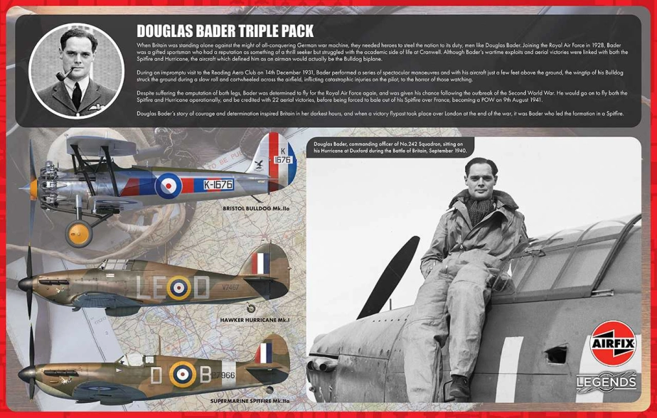 Classic Kit letadla A40101 - Legends - Douglas Bader (Triple Pack) (1:48)