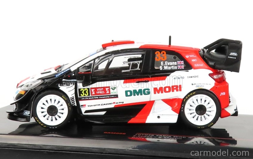 Ixo-models Toyota Yaris Wrc N 33 Rally Ypres 2021 E.evans - S.martin 1:43 Biela červená čierna