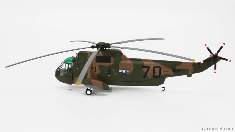 Corgi Sikorsky Sh-3a Sea King Hs-2 Golden Falcons Uss Hornet Helicopter Military 1963 1:72 Vojenská Kamufláž