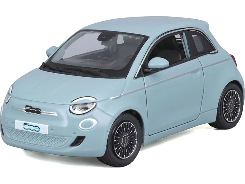 Bburago Fiat 500e 2023 1:24 modrá
