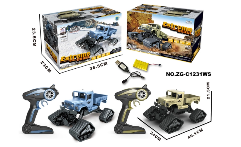 RC crawler Rock Rover s pásy, šedá