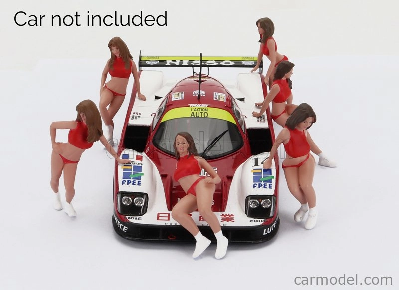 Spark-model Figures Set 6x Grid Girls 1990s 1:43 Růžová Červená