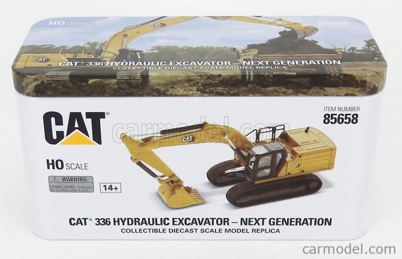 Dm-models Caterpillar Cat336 Escavatore Cingolato - Tractor Hydraulic Excavator 1:87 Žlutá Černá
