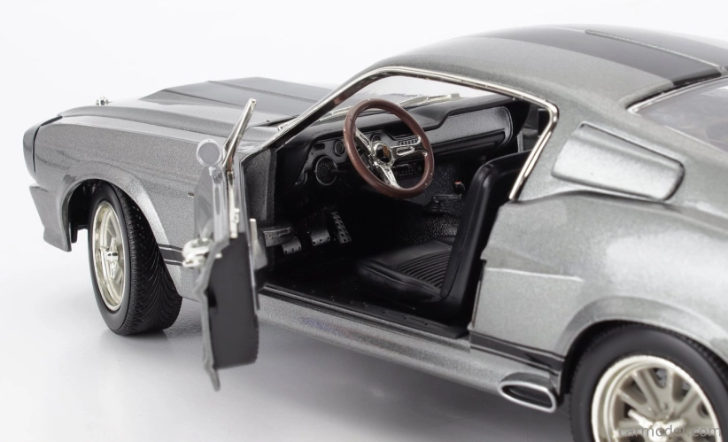 Greenlight Ford usa Mustang Shelby Gt500 1967 - Eleanor - Gone In Sixty Seconds 1:18 Grey Met Black