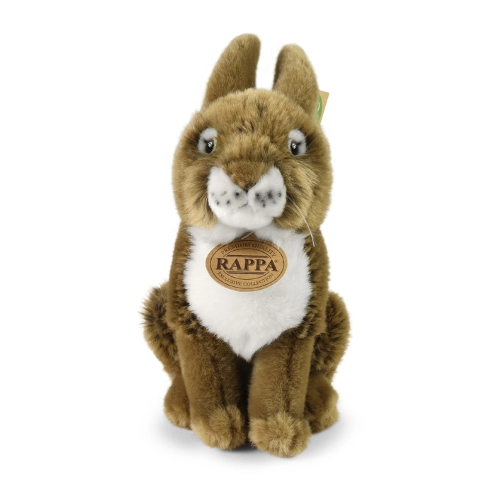 Rappa Plyšový zajac hnedý 20 cm ECO-FRIENDLY