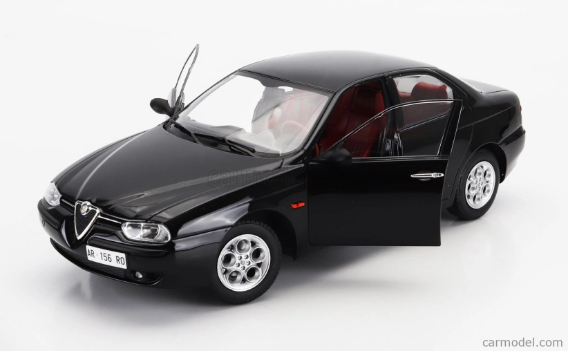 Mitica-diecast Alfa romeo 156 2.5 V6 24v 1997 – Red Interior 1:18 Black 601 Nero
