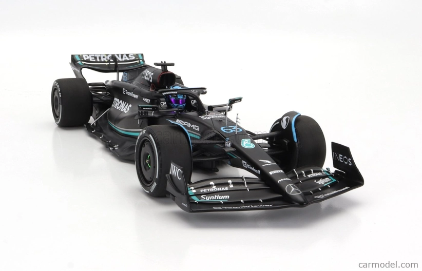 Minichamps Mercedes gp F1 W14 Team Mercedes-amg Petronas Formula One N 63 Australian Gp 2023 George Russel 1:18 Matt Black