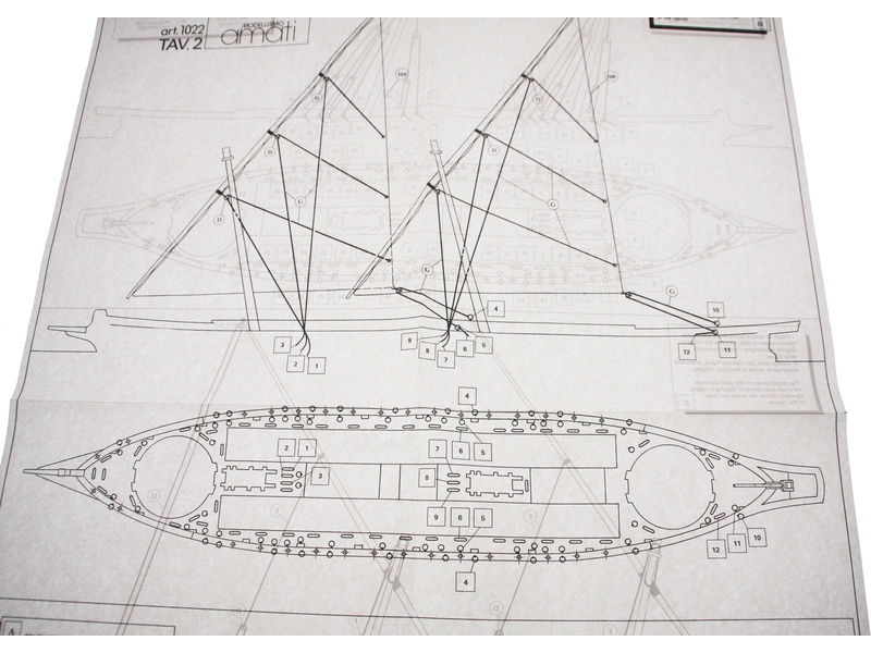 AMATI Arrow bojová loď 1814 1:55 kit