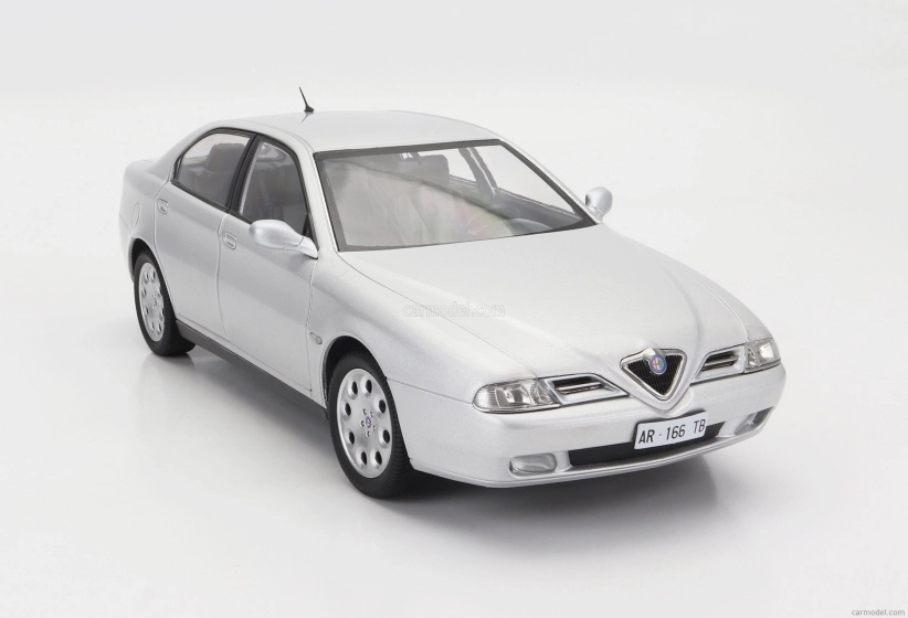 Mitica-diecast Alfa romeo 166 2.0 V6 Tb 1998 – Black Interior 1:18 Silver