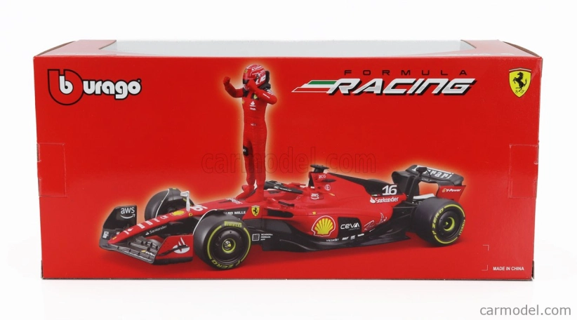 Bburago Ferrari F1 Sf-23 Team Scuderia Ferrari N16 Sezóna 2023 Charles Leclerc 1:24 červená čierna
