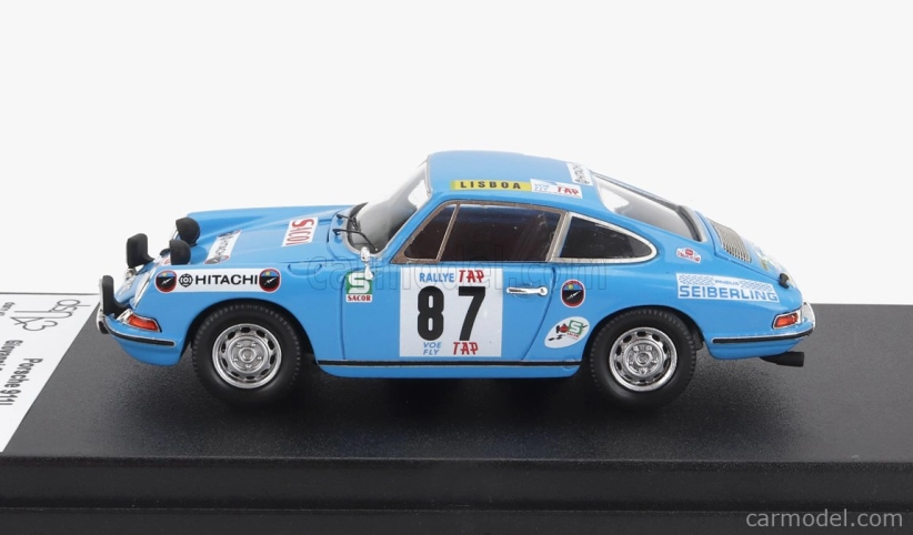 Trofeu Porsche 911l Coupe (nočná verzia) N 87 Rally Tap 1971 G.salvi - J.arnaud 1:43 Svetlomodrá