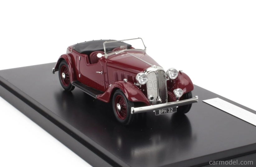Modely v mierke Matrix Rover 12hp (p1) Tourer Cabriolet Open 1934 1:43 Bordeaux
