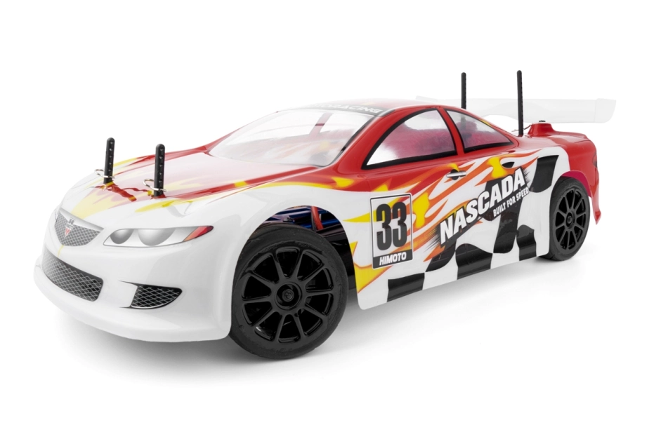 HiMOTO 1:10 Onroad NASCADA Brushless 2,4 GHz RTR set, červená