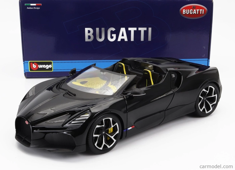 Bburago Bugatti W16 Mistral 2023 1:18 Black