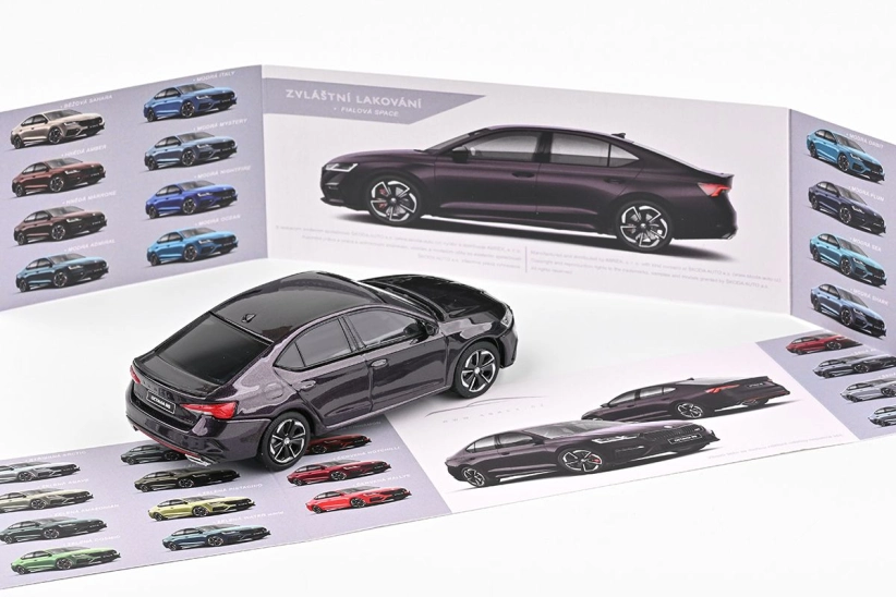 Abrex Škoda Octavia IV RS (2020) 1:43 - fialová Space metalíza