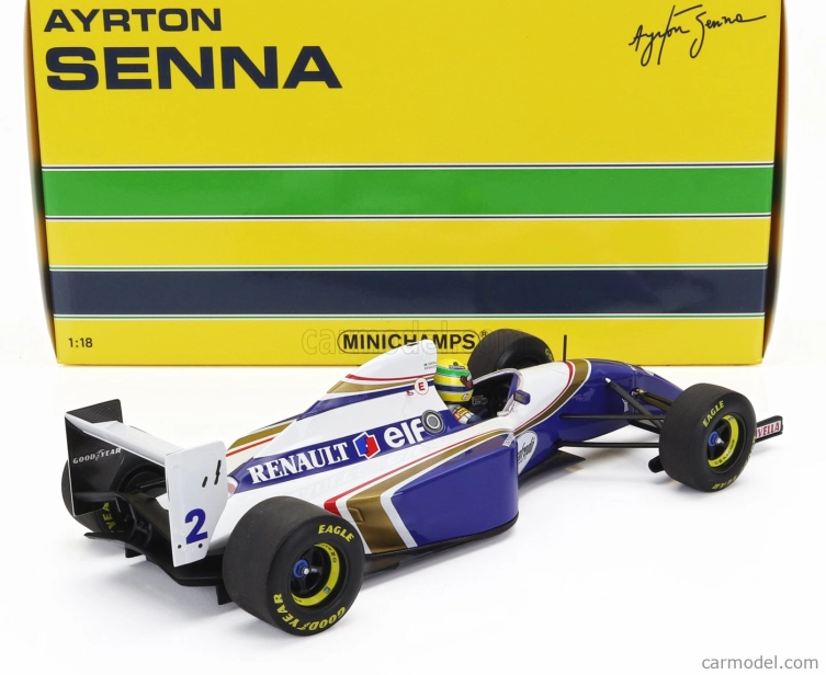 Minichamps Williams F1 Fw16 Team Rothmans Renault N 2 San Marino Italy Gp 1994 Ayrton Senna 1:18 Modrá biela