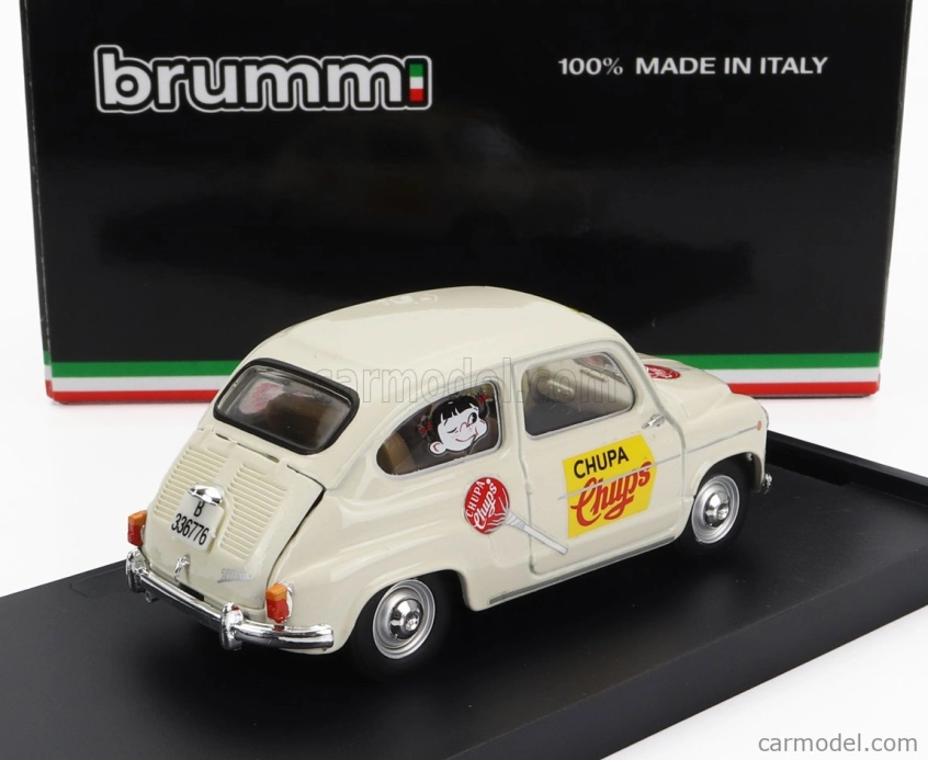 Brumm Seat 600d Commerciale Chupa Chups 1960 1:43 Bílá