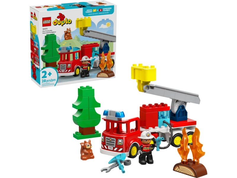 LEGO DUPLO - Hasičské auto s hadicou a hasičom