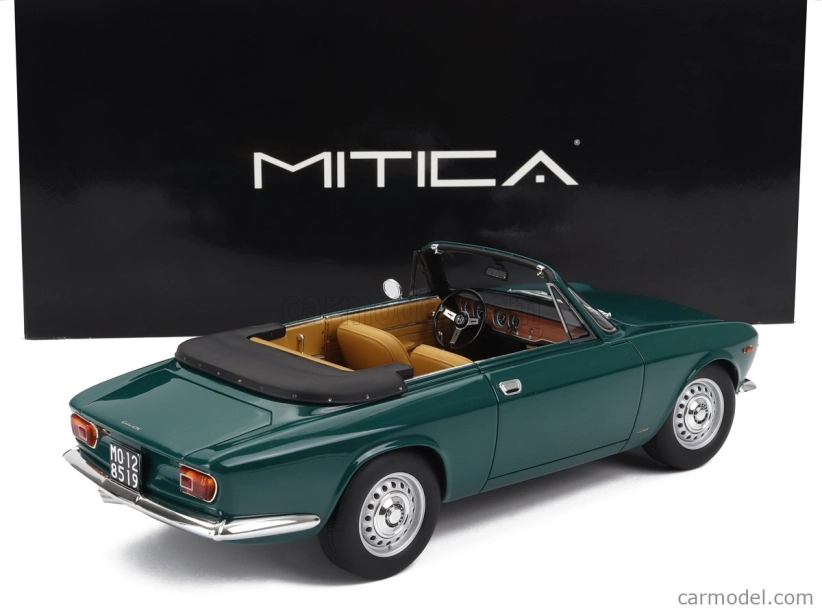 Mitica Alfa romeo Giulia 1600 Gtc Cabriolet Otvorené 1964 - Interiér Cinghiale 1:18 Verde Pino 216 - Zelená