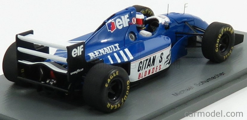 Spark-model Ligier F1 Js39b Test Estoril 1994 M.schumacher 1:43 Modrá Bílá
