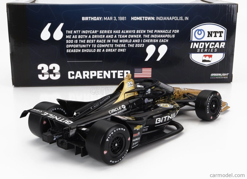 Greenlight Chevrolet Team Ed Carpenter Racing N 33 1:18, černozlatá
