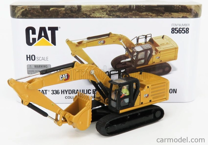 Dm-models Caterpillar Cat336 Escavatore Cingolato - Tractor Hydraulic Excavator 1:87 Žlutá Černá