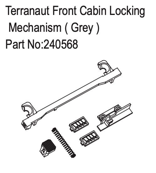 HBP240568 - Terranaut Front Cabin Locking Mechanism ( Grey )